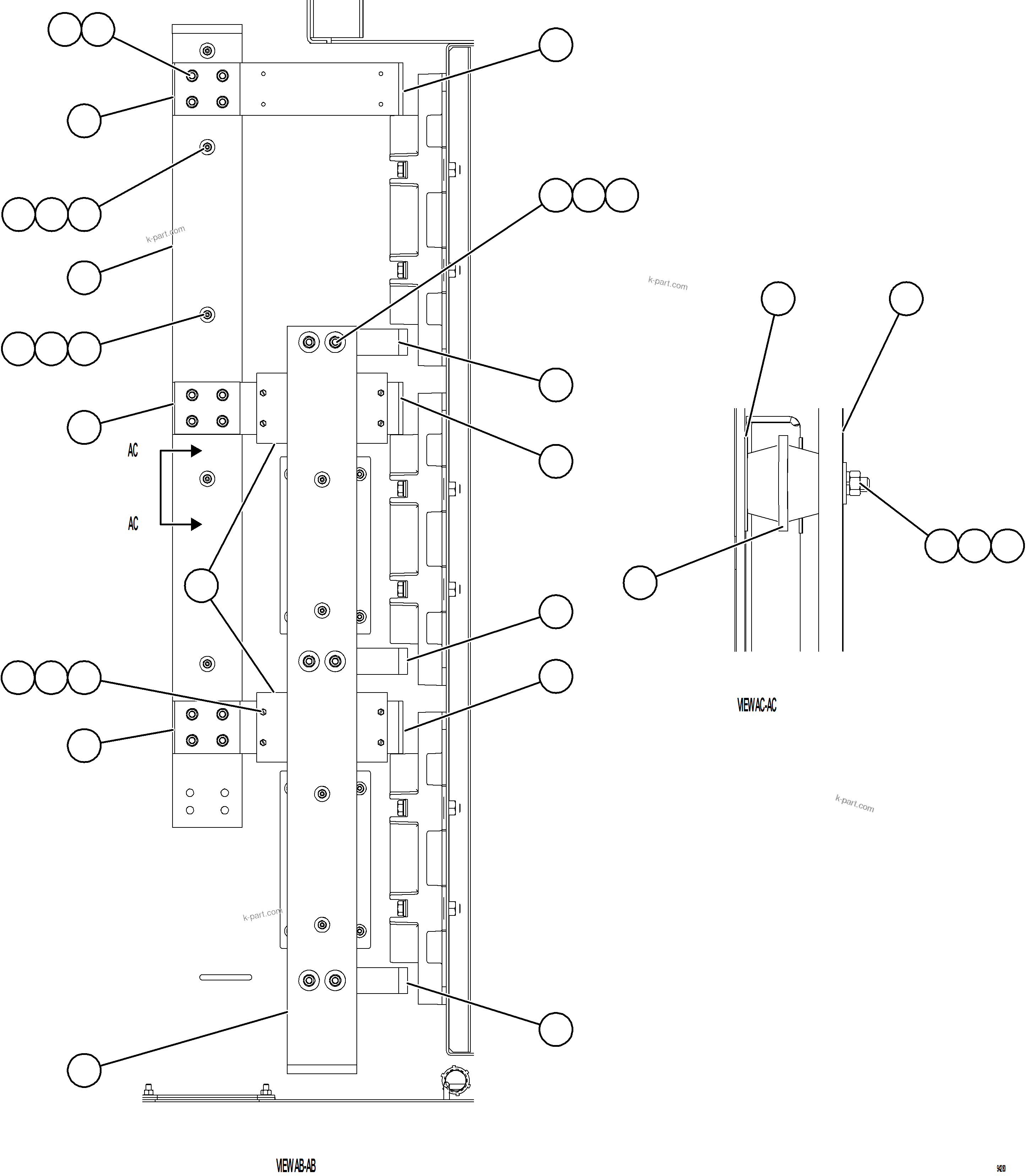 Komatsu parts book diagram for AFE78-EM 930E-5 S/N A40502 - A40505  KSA: CONTROL CABINET    12/20