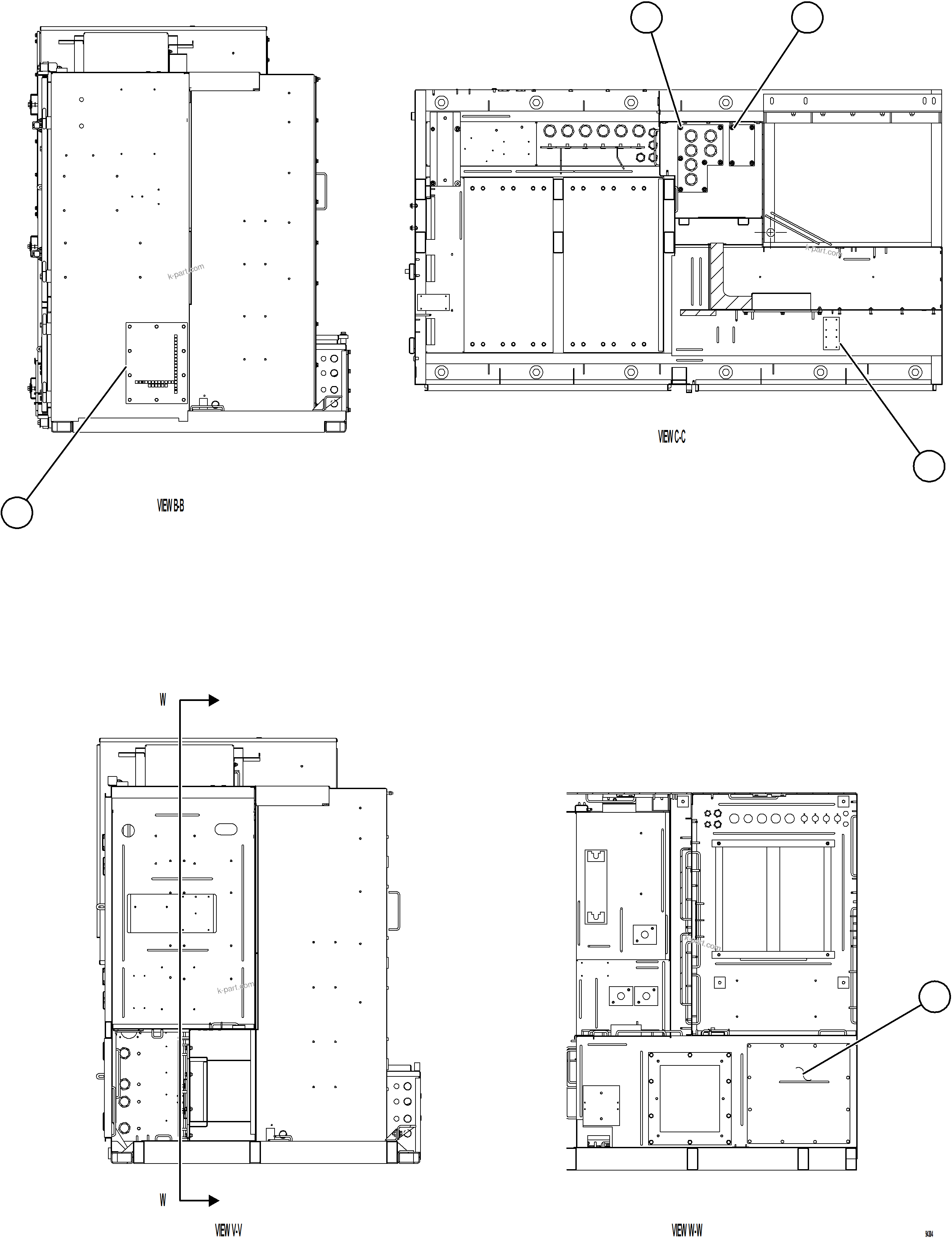 Komatsu parts book diagram for AFE78-EM 930E-5 S/N A40502 - A40505  KSA: CONTROL CABINET    20/20