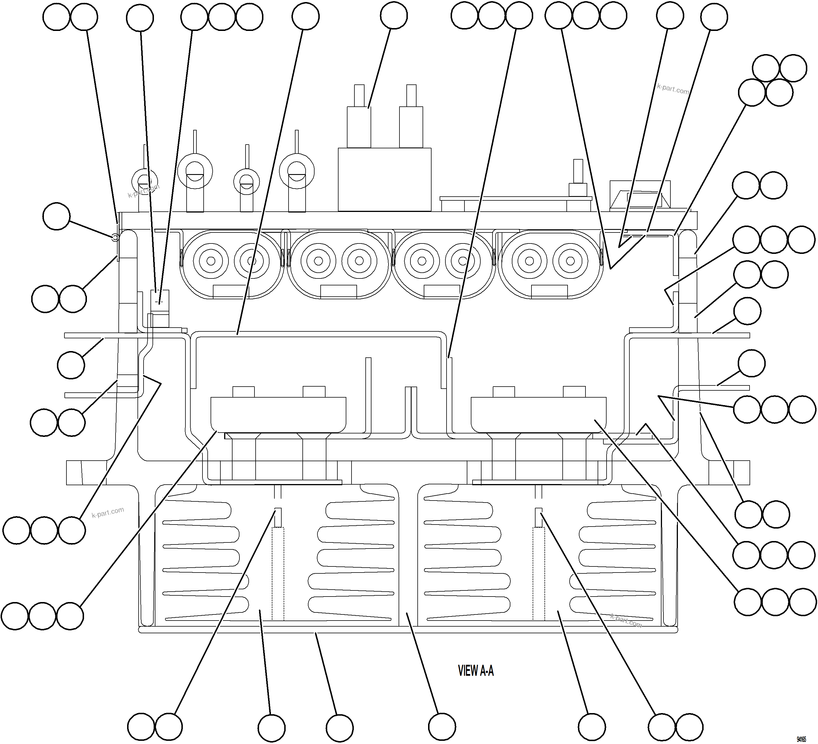Komatsu parts book diagram for AFE78-EM 930E-5 S/N A40502 - A40505  KSA: AFSE PANEL    2/2