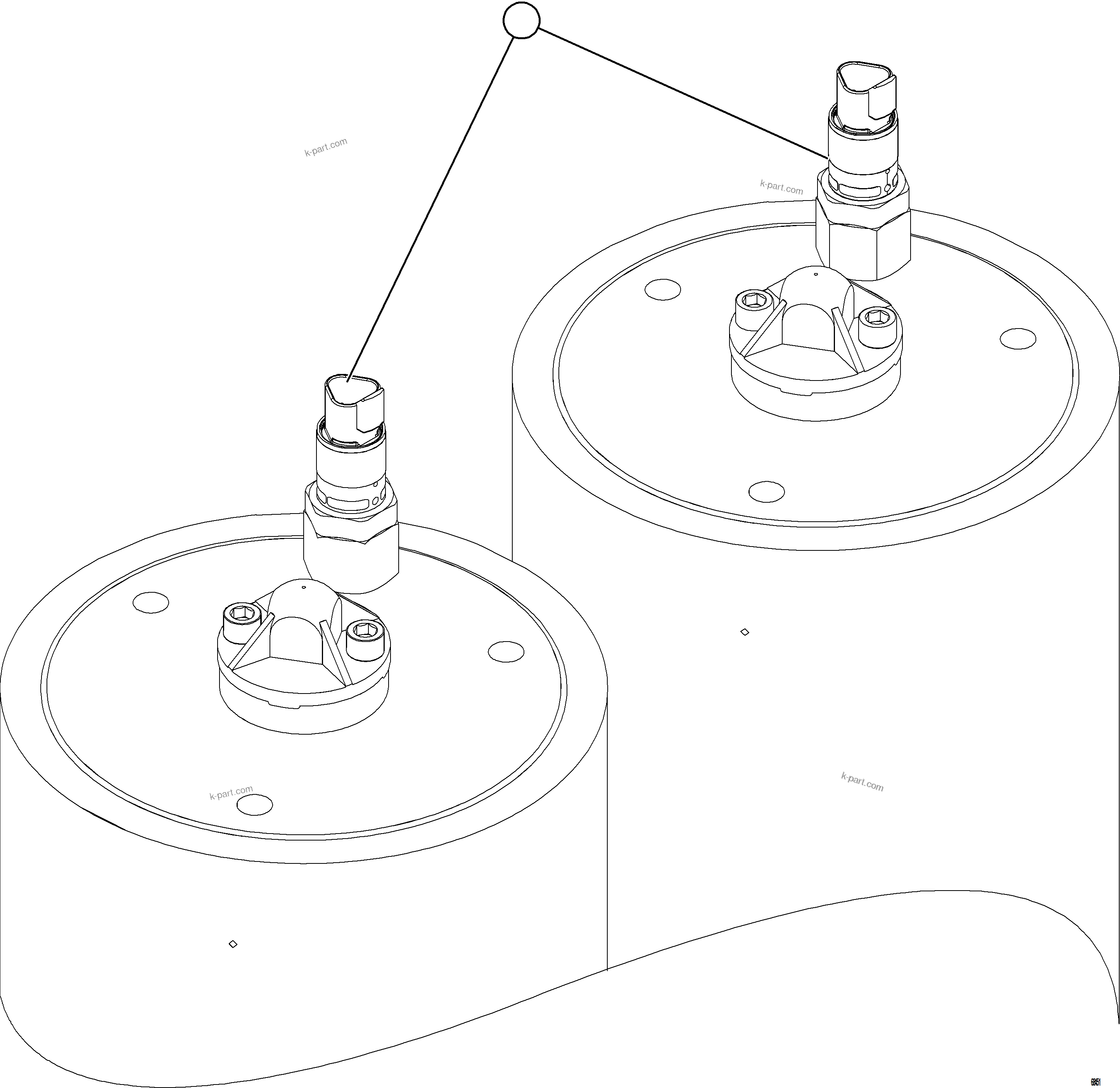 Komatsu parts book diagram for AFE78-EZ 930E-5 S/N A40612,A40614 - A40618  KCH: STEERING ACCUMULATOR PRESSURE SWITCH