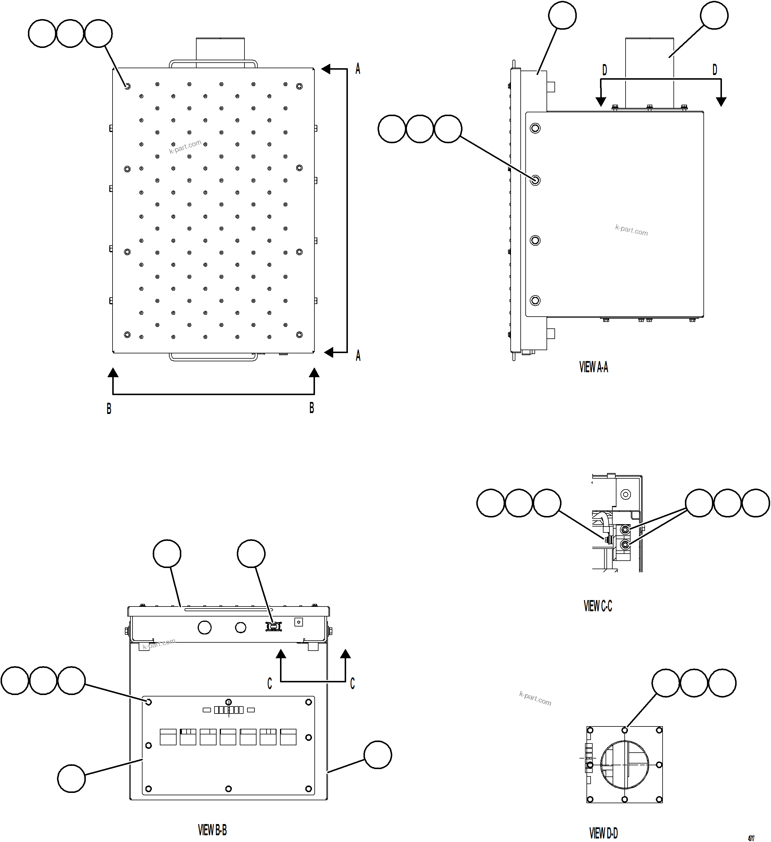 Komatsu parts book diagram for AFE78-EZ 930E-5 S/N A40612,A40614 - A40618  KCH: TRANSFORMER    1/2