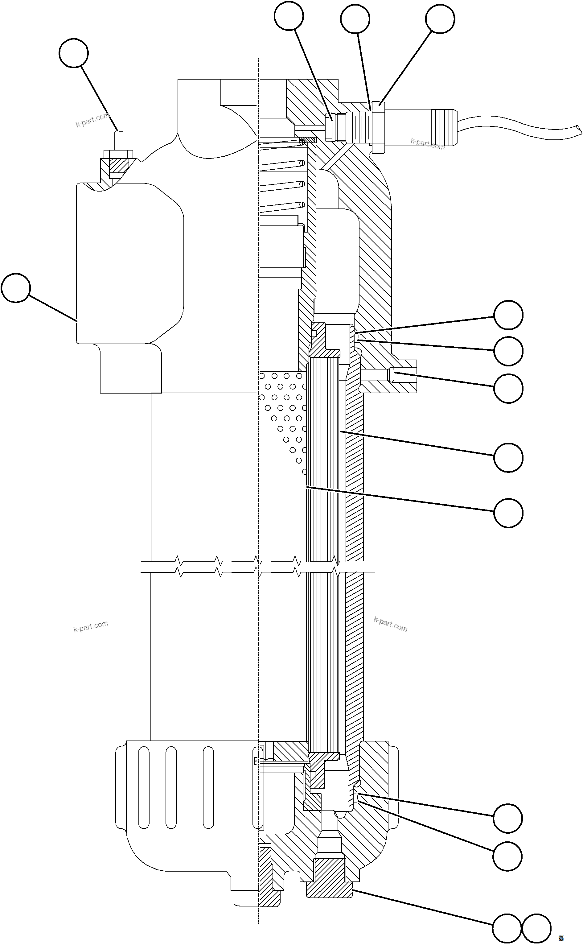 Komatsu parts book diagram for AFE78-EZ 930E-5 S/N A40612,A40614 - A40618  KCH: HOIST FILTER ASSEMBLY