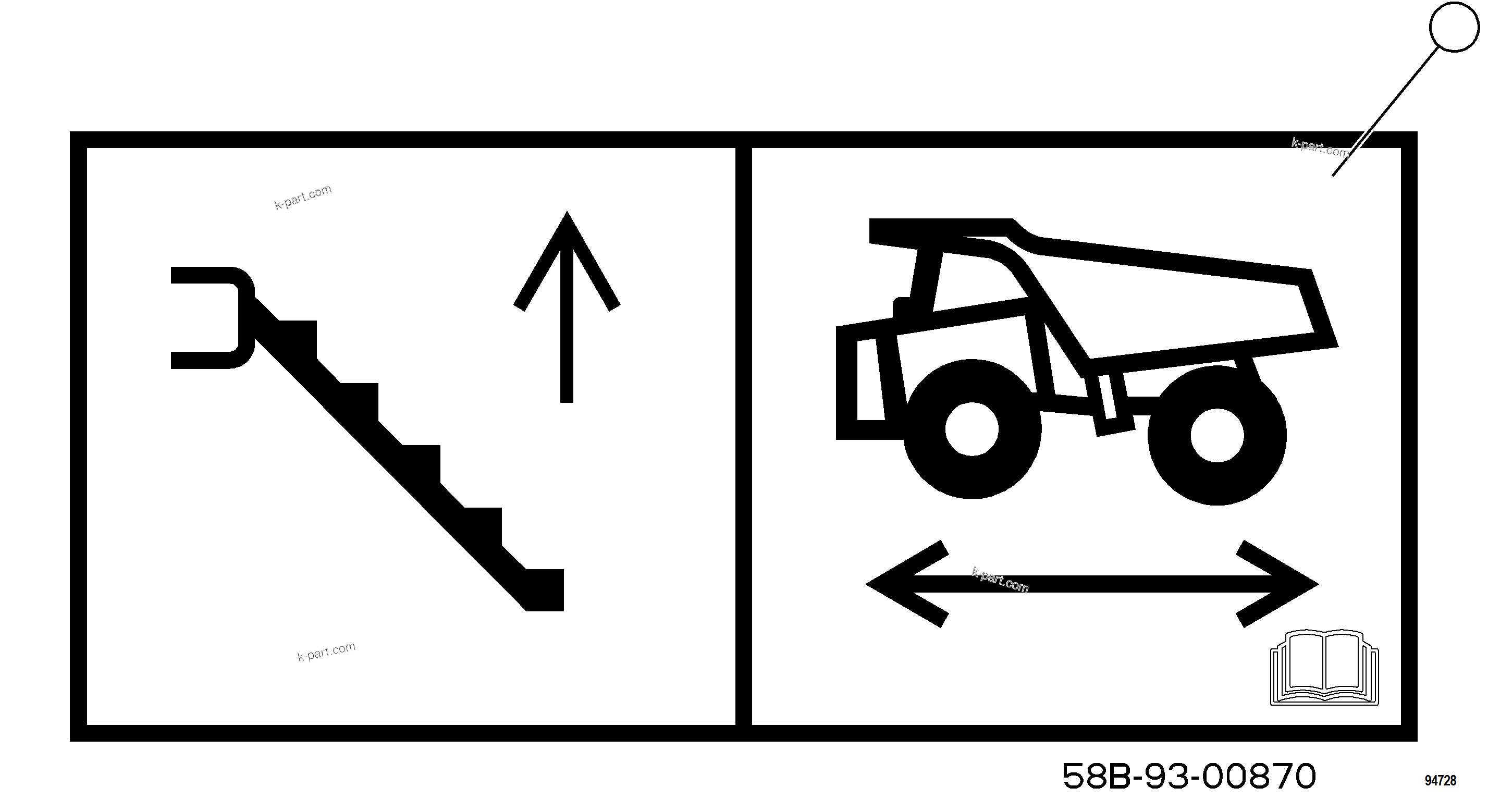 Komatsu parts book diagram for AFE78-EZ 930E-5 S/N A40612,A40614 - A40618  KCH: SAFETY LABELS    5/9
