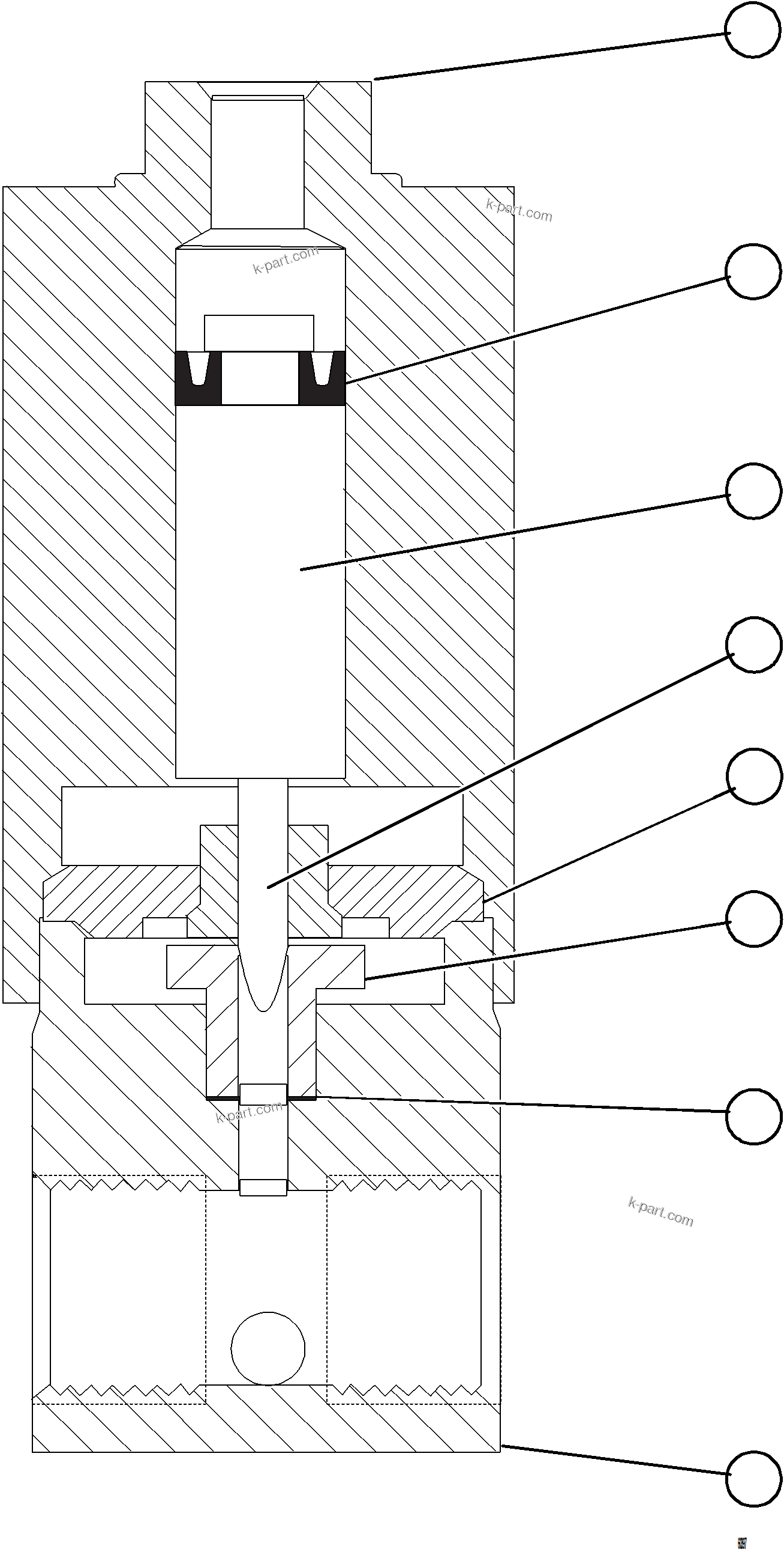 Komatsu parts book diagram for AFE78-EZ 930E-5 S/N A40612,A40614 - A40618  KCH: VENT VALVE ASSEMBLY