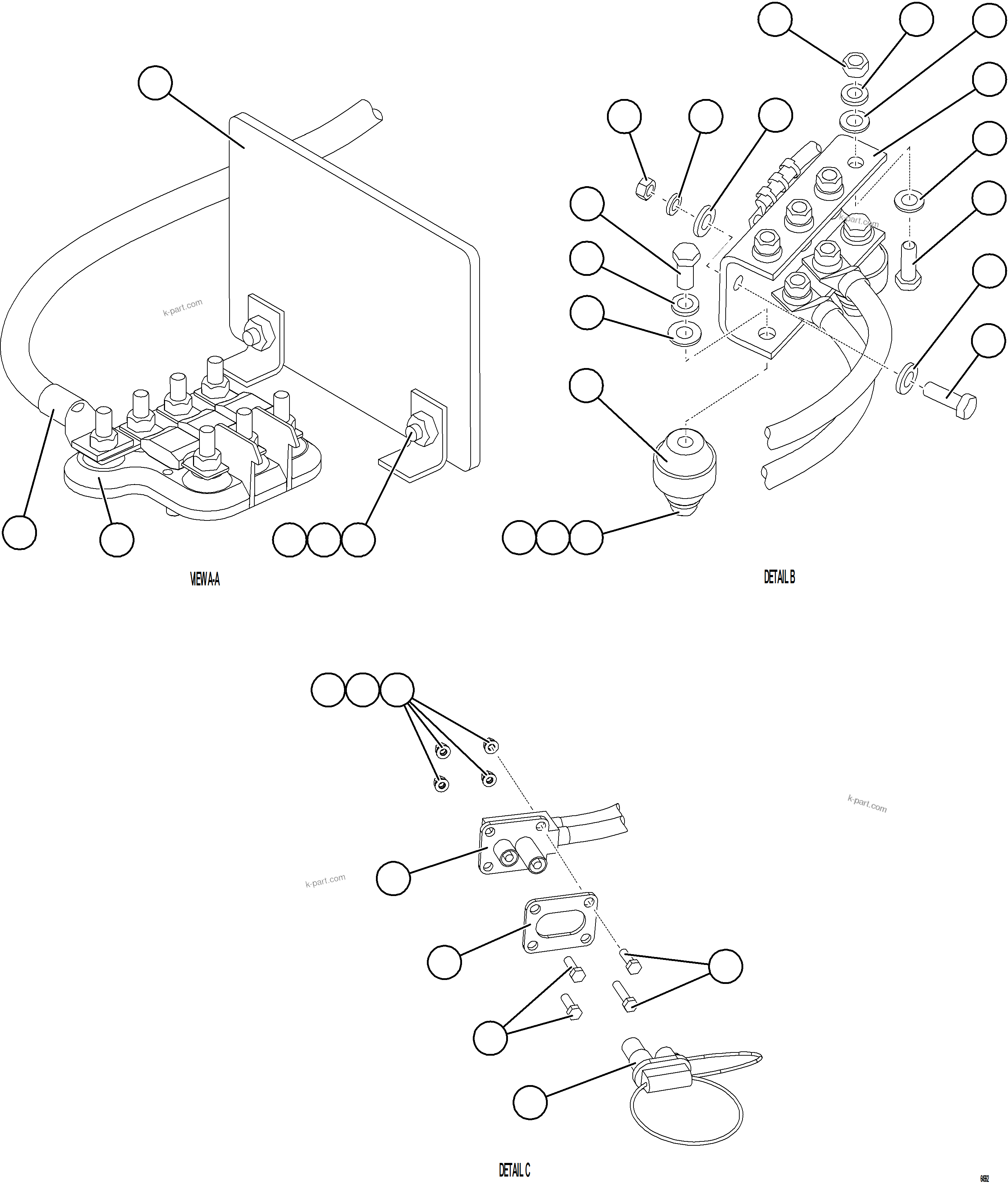 Komatsu parts book diagram for AFE78-FD 930E-5 S/N A40629 - A40631  KSA: BATTERY BOX ASSEMBLY    6/7