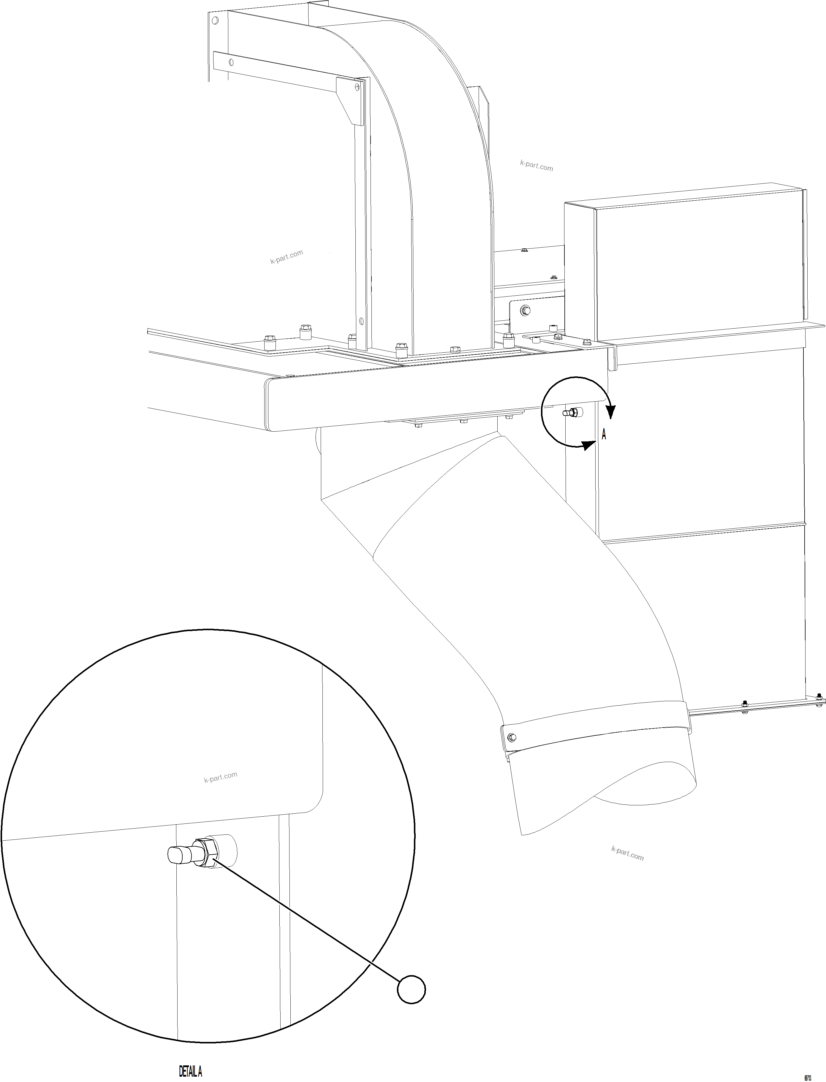 Komatsu parts book diagram for AFE78-FD 930E-5 S/N A40629 - A40631  KSA: AMBIENT AIR TEMPERATURE SENSOR