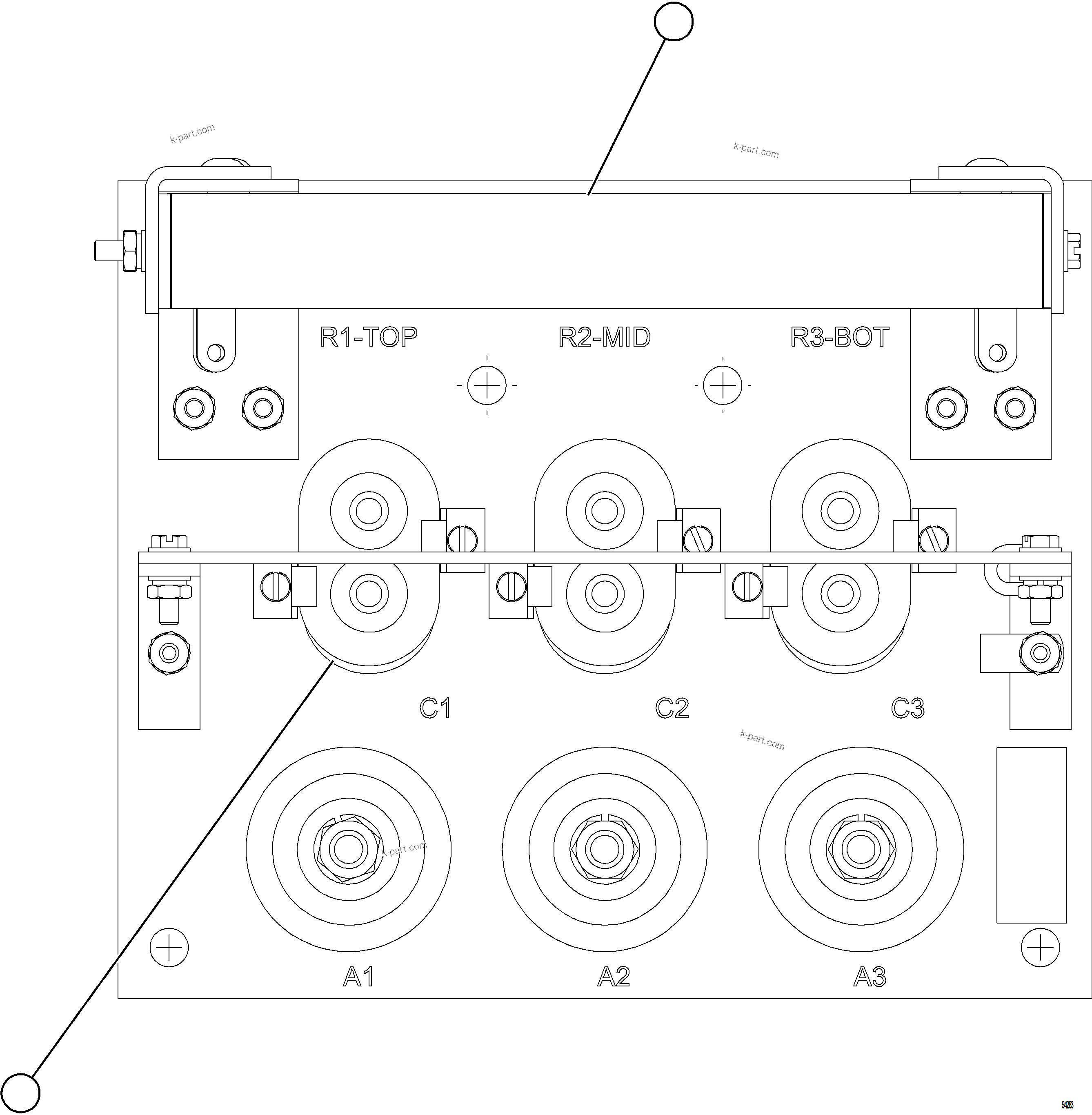 Komatsu parts book diagram for AFE78-FD 930E-5 S/N A40629 - A40631  KSA: CONTROL CABINET    15/20