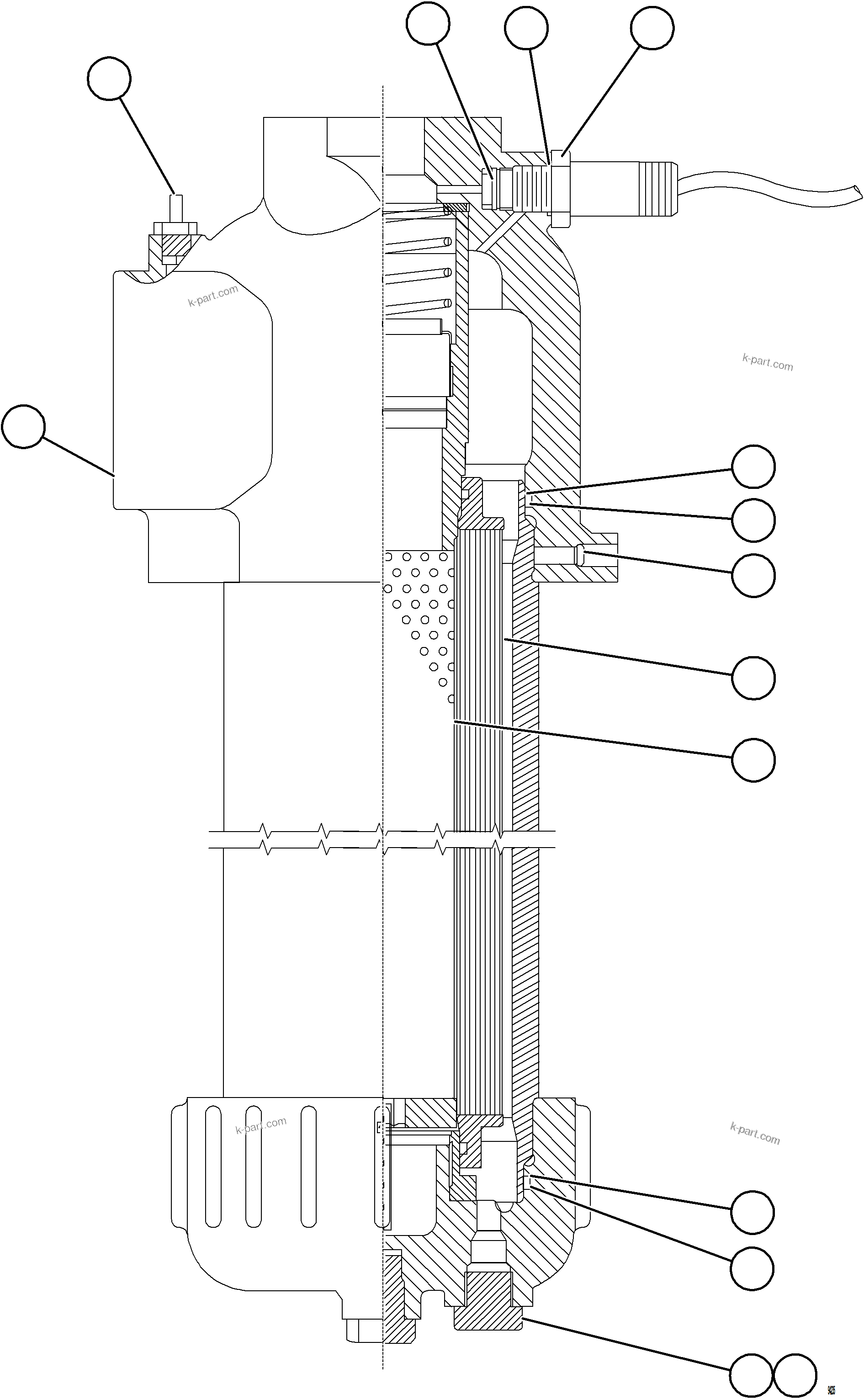 Komatsu parts book diagram for AFE78-FD 930E-5 S/N A40629 - A40631  KSA: HOIST FILTER ASSEMBLY