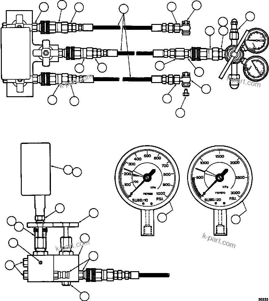 Komatsu parts book diagram for AFE78-FD 930E-5 S/N A40629 - A40631  KSA: CHARGING MANIFOLD ASSEMBLY