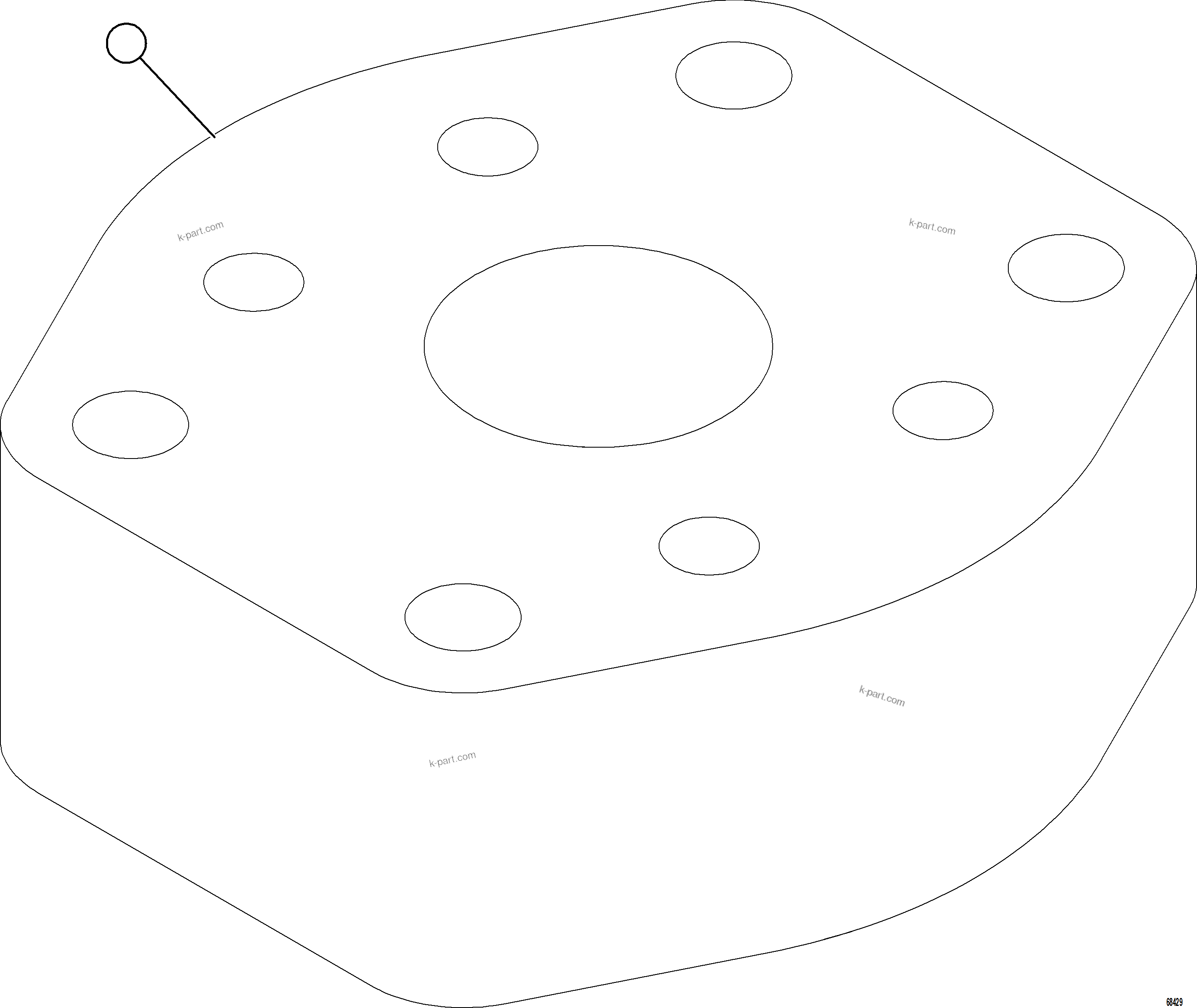 Komatsu parts book diagram for AFE78-FD 930E-5 S/N A40629 - A40631  KSA: FLUSHING BLOCK