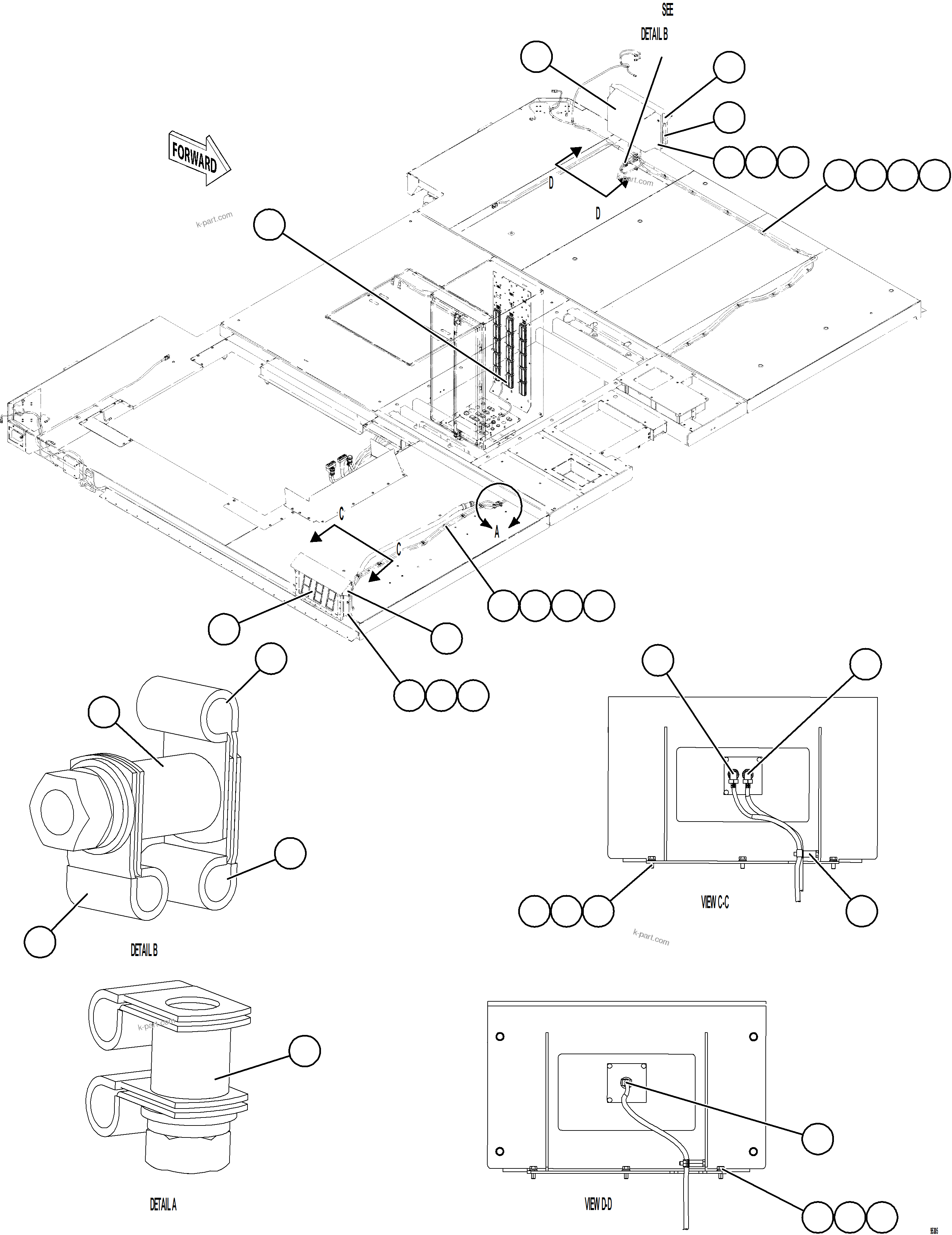 Komatsu parts book diagram for AFE78-FD 930E-5 S/N A40629 - A40631  KSA: PLM SCOREBOARD