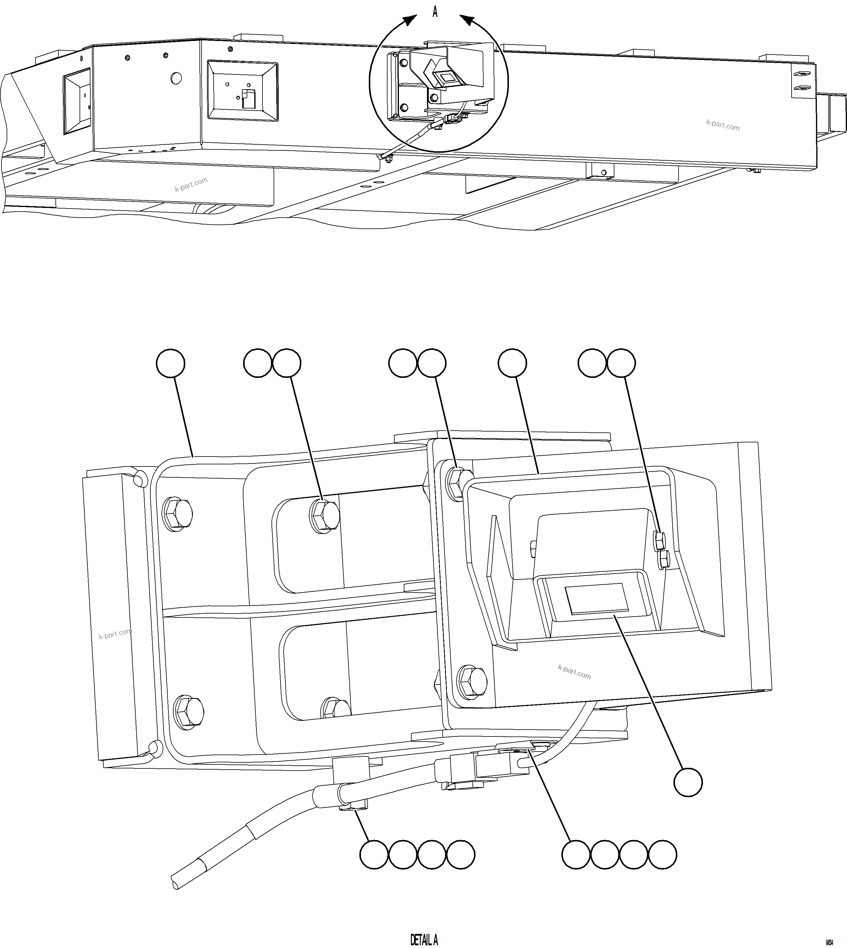 Komatsu parts book diagram for AFE78-FD 930E-5 S/N A40629 - A40631  KSA: KOMVISION CAMERA INSTALLATION - FRONT RIGHT