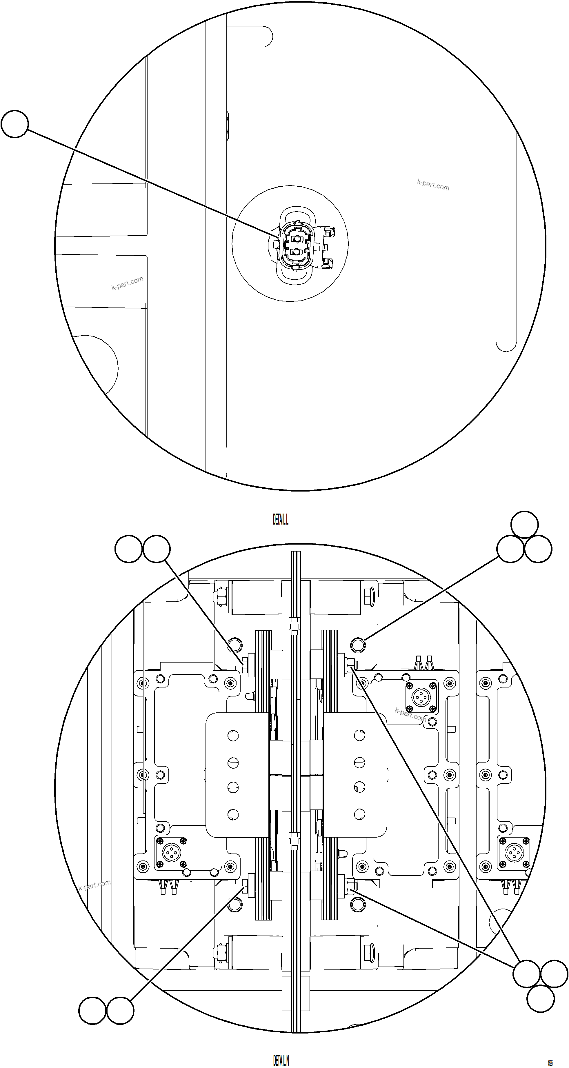 Komatsu parts book diagram for AFE84-P 730E-10 S/N A50051 - A50054  KAL: CONTROL CABINET    8/13