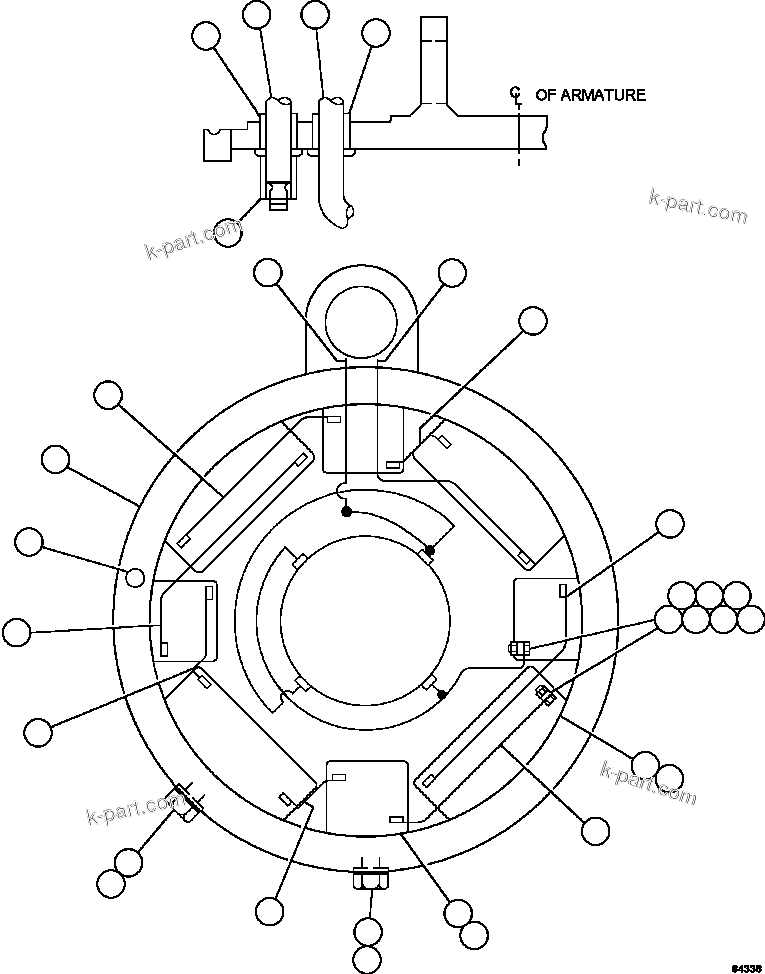 Komatsu parts book diagram for AFE84-R 730E-10 S/N A50056 - A50058  KSA: GRID BLOWER MOTOR    4/4