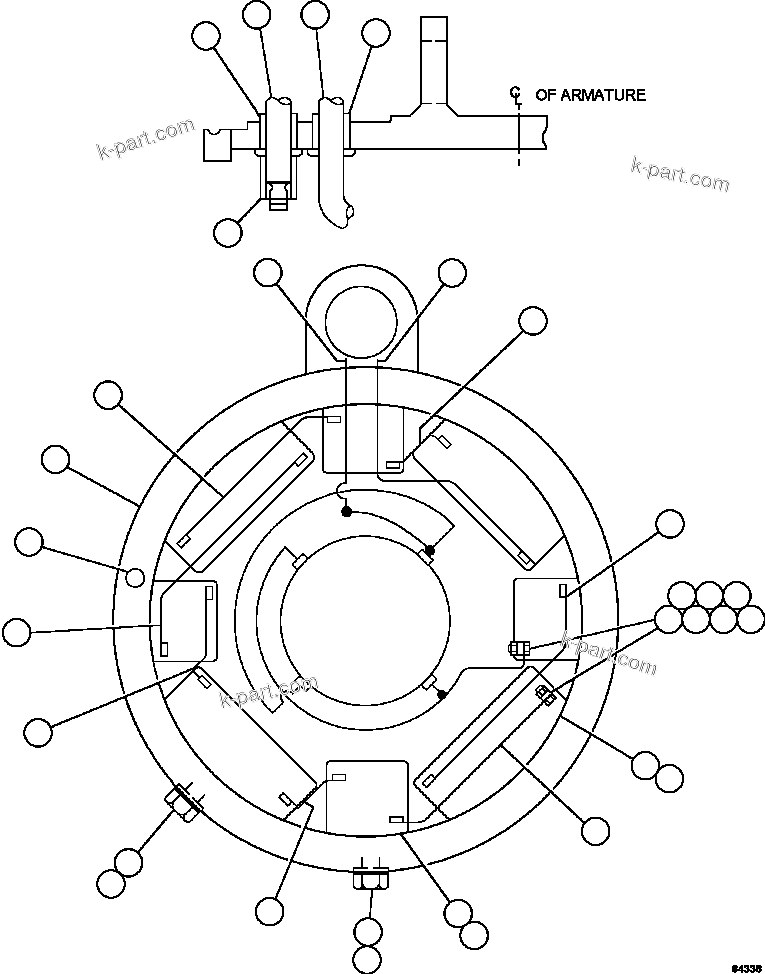 Komatsu parts book diagram for AFE84-T 730E-10 S/N A50061,A50064  KAL: GRID BLOWER MOTOR    4/4