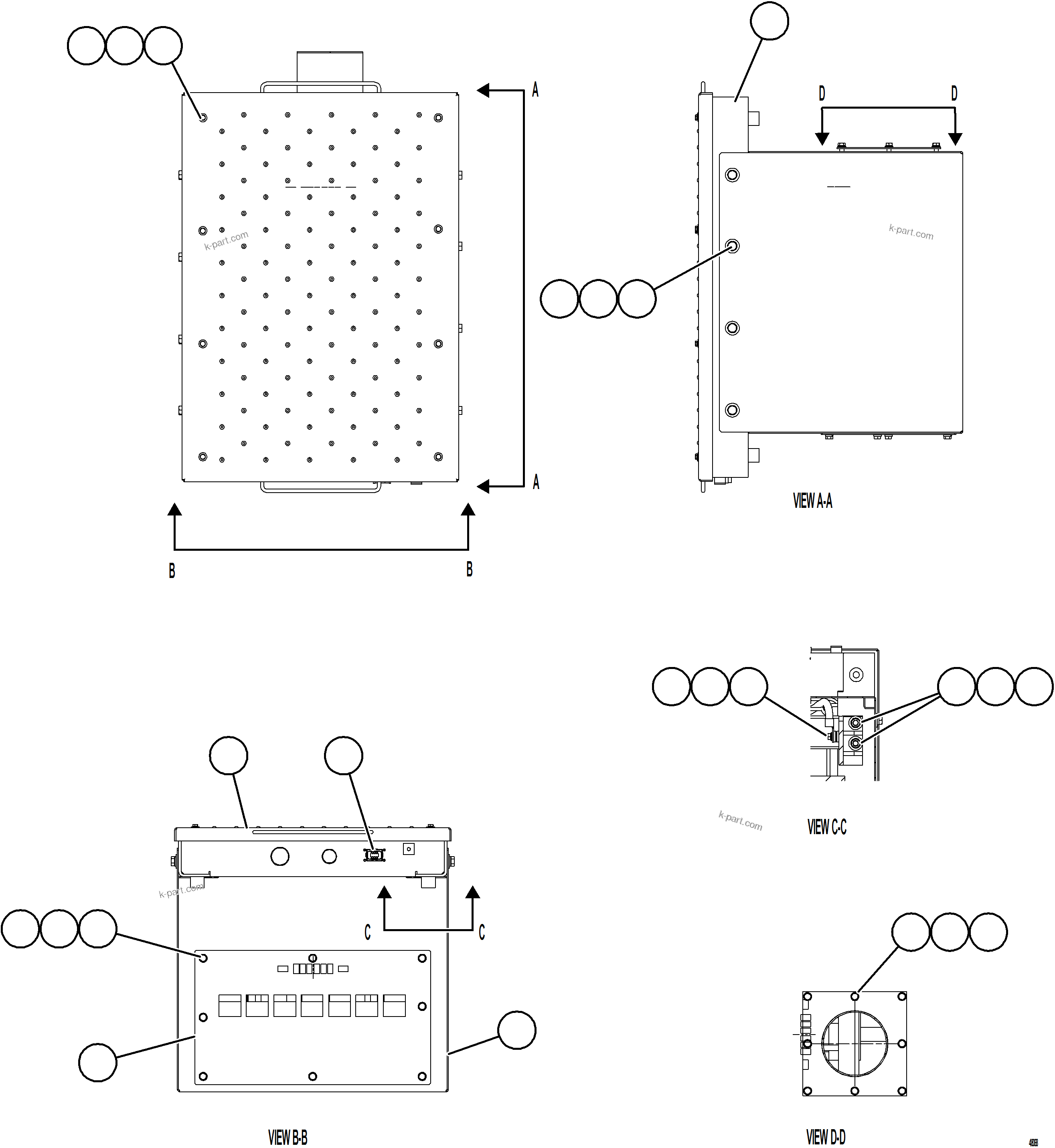 Komatsu parts book diagram for AFE92-A 980E-5SE S/N A60001 - A60010  KMMP: TRANSFORMER    1/2    58B-06-30410