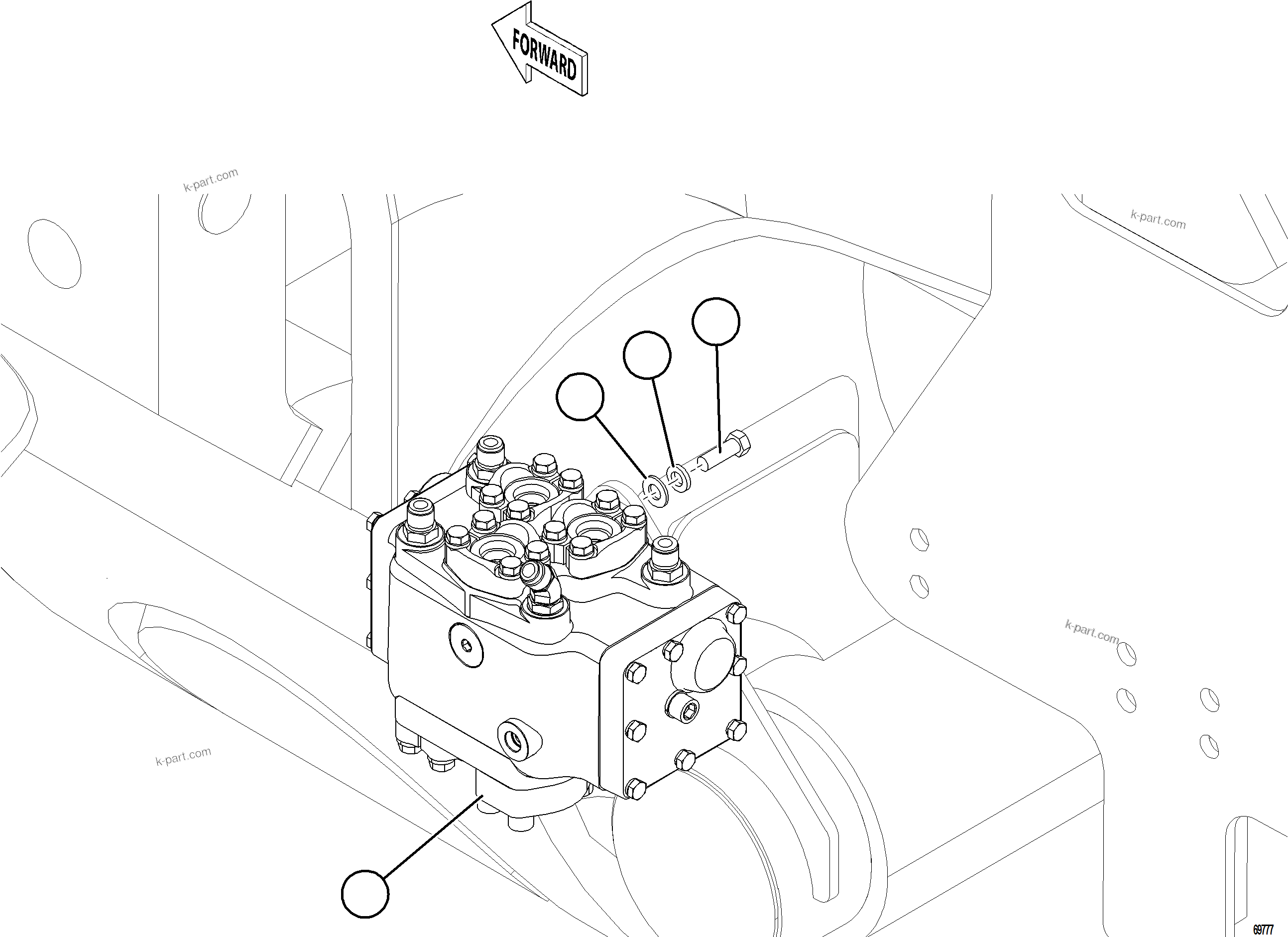 Komatsu parts book diagram for AFE92-A 980E-5SE S/N A60001 - A60010  KMMP: FLOW AMPLIFIER INSTALLATION