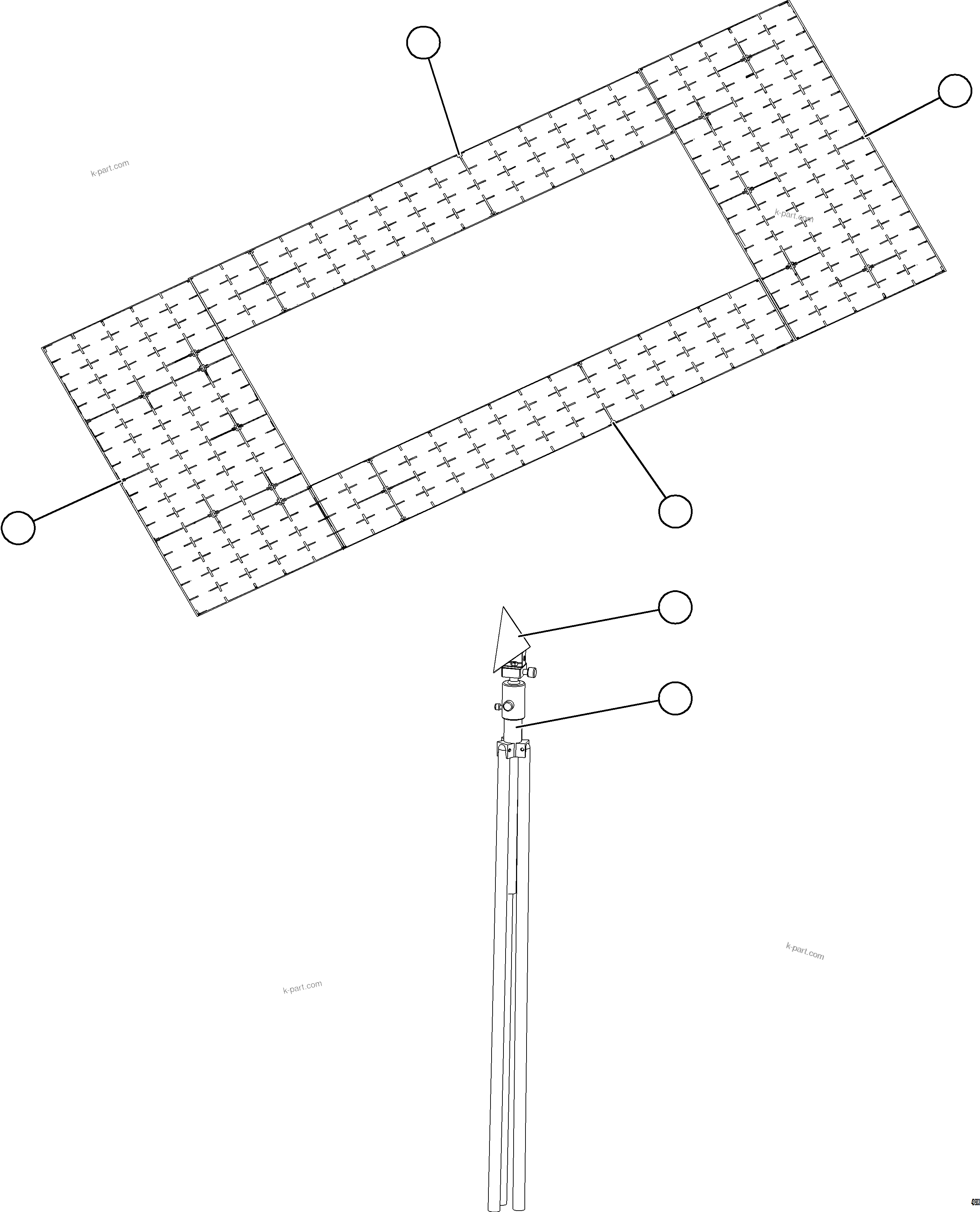 Komatsu parts book diagram for AFE92-A 980E-5SE S/N A60001 - A60010  KMMP: KOMVISION TOOLS