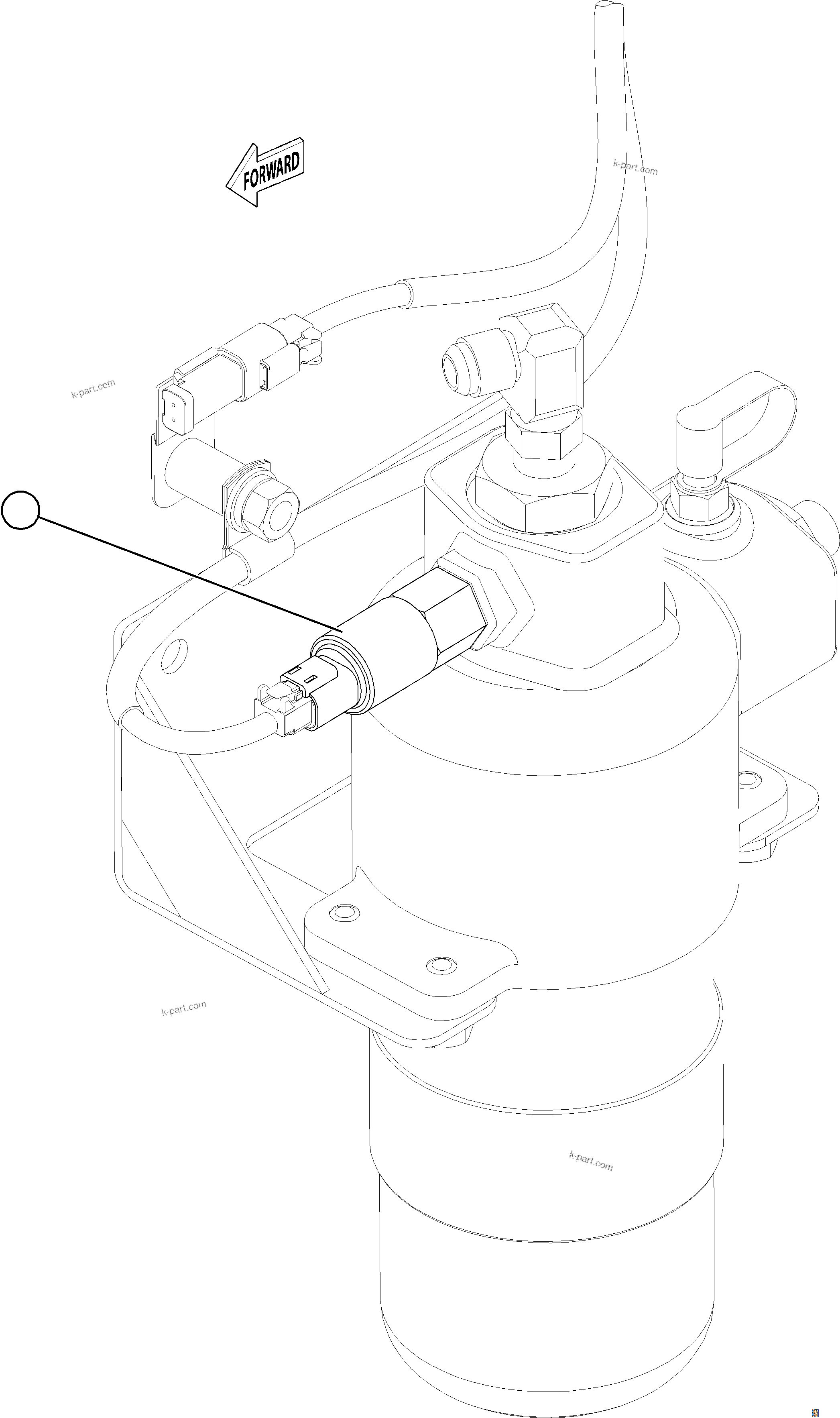Komatsu parts book diagram for AFE92-D 980E-5SE S/N A60019  KMMP: STEERING FILTER PRESSURE SWITCH (SECONDARY)