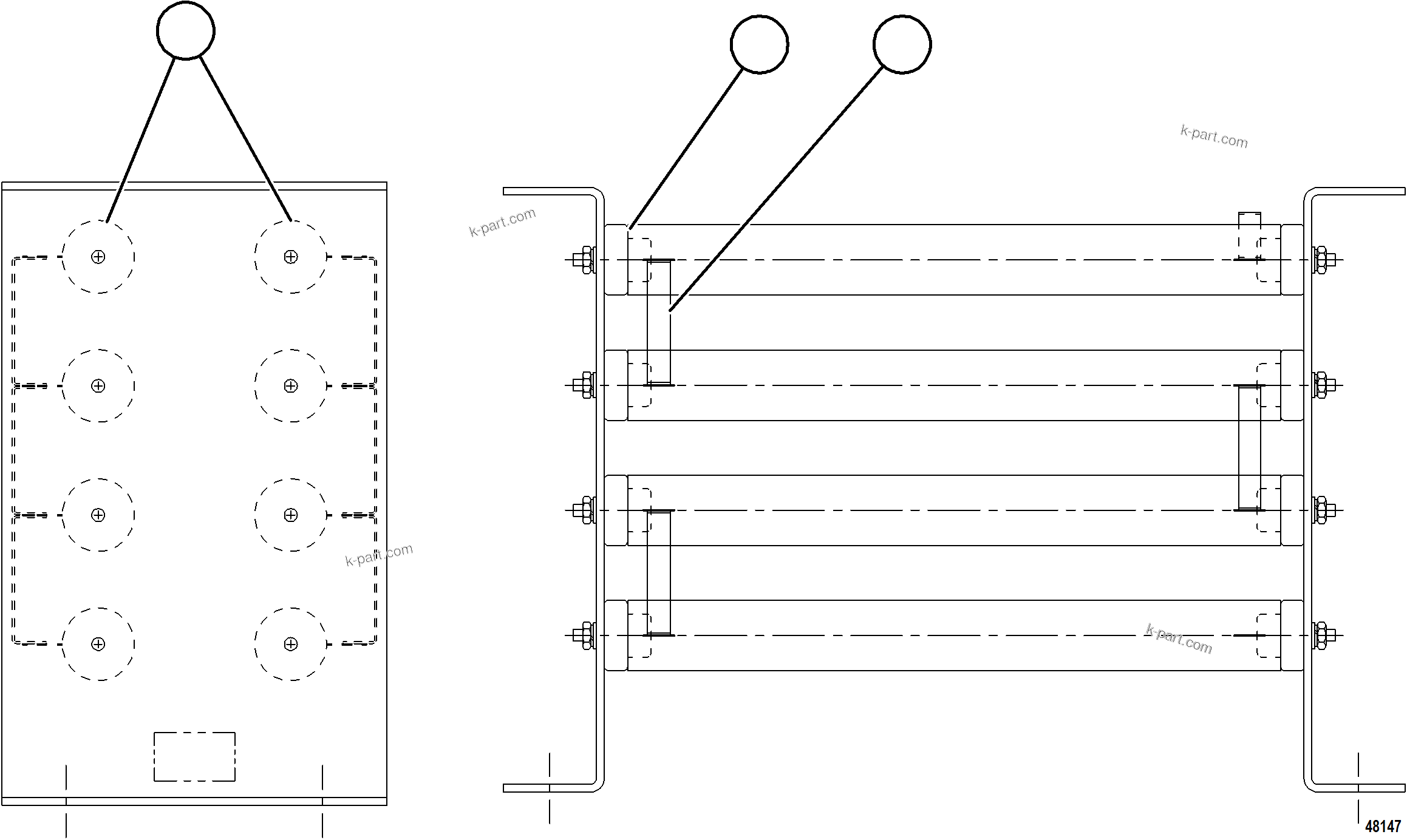Komatsu parts book diagram for AFE92-D 980E-5SE S/N A60019  KMMP: RESISTOR ASSEMBLY    1/2