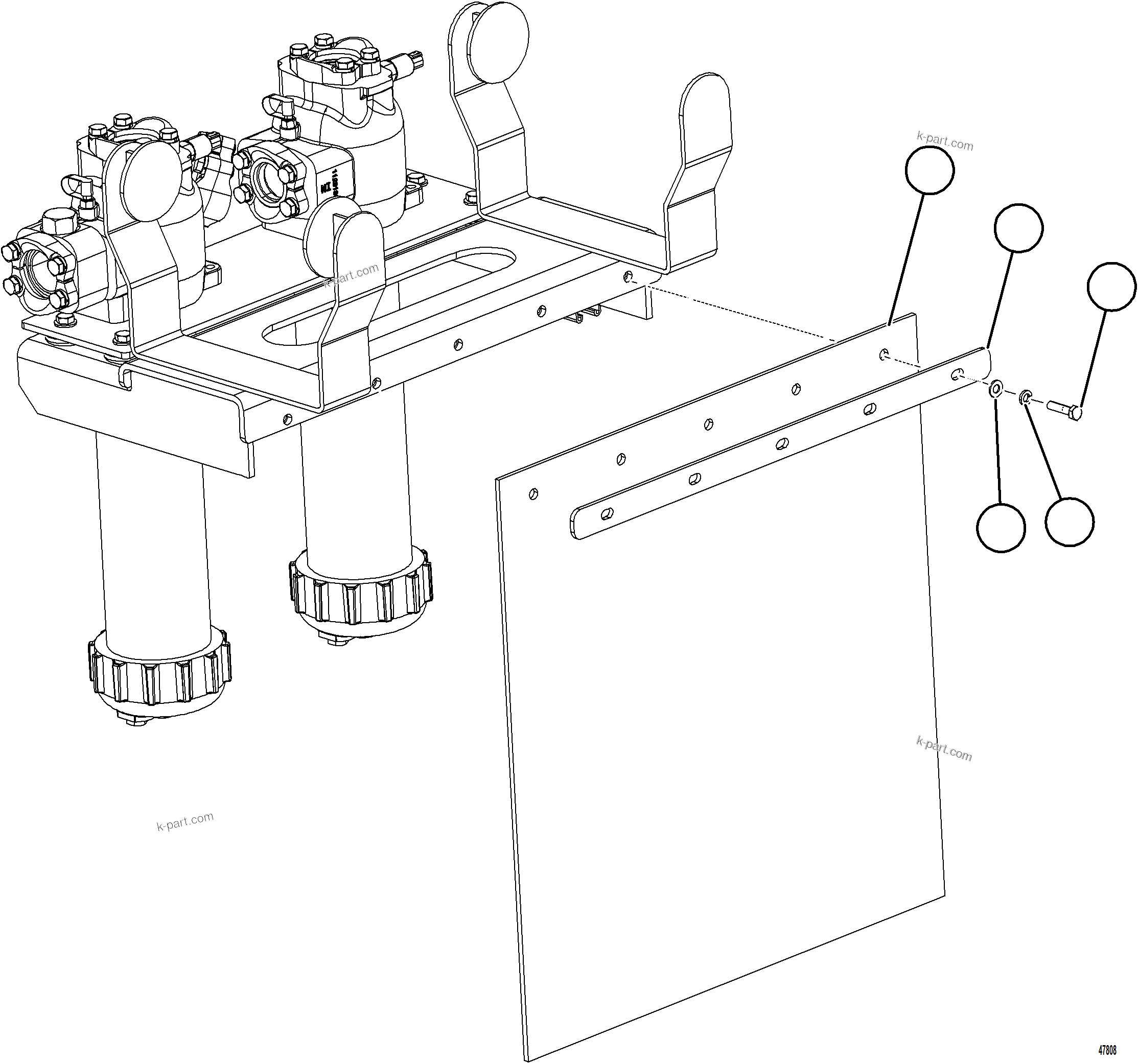 Komatsu parts book diagram for AFE92-D 980E-5SE S/N A60019  KMMP: HOIST FILTER MUD FLAP