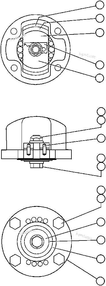 Komatsu parts book diagram for AFP49-A thru E  530M  S/N A30001-A30008 (DH627-0): SUSPENSION VALVE