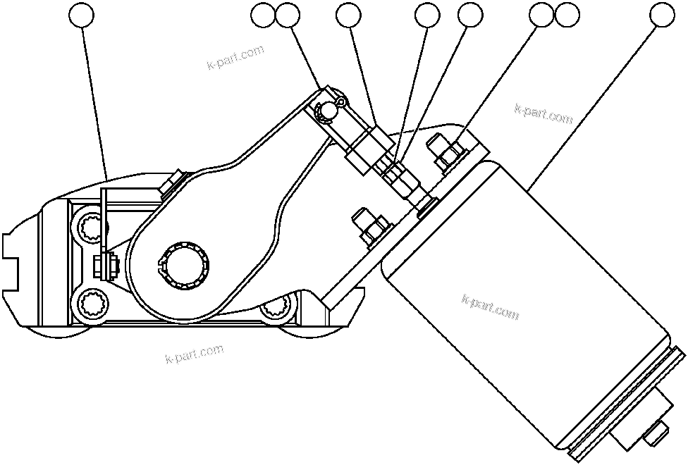 Komatsu parts book diagram for AFP49-A thru E  530M  S/N A30001-A30008 (DH627-0): BRAKE ASSEMBLY (EF3435)