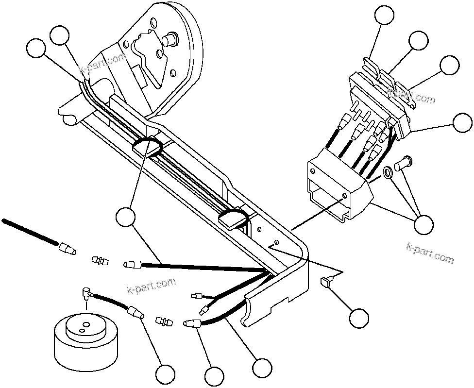 Komatsu parts book diagram for AFP49-A thru E  530M  S/N A30001-A30008 (DH627-0): SEAT CONTROL VALVE