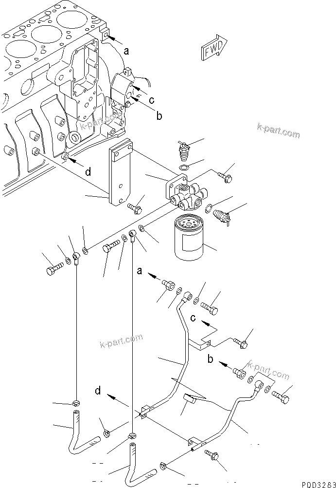 Komatsu parts book diagram for S6D102E-1C-Z S/N 26200929-UP: CORROSION RESISTOR(#26201318-)