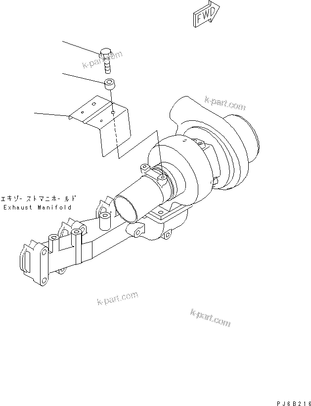 Komatsu parts book diagram for S6D102E-1C-Z S/N 26200929-UP: HEAT SHIELD (ORDERING TRANSFERRED PARTS)(#26252548-26257385)