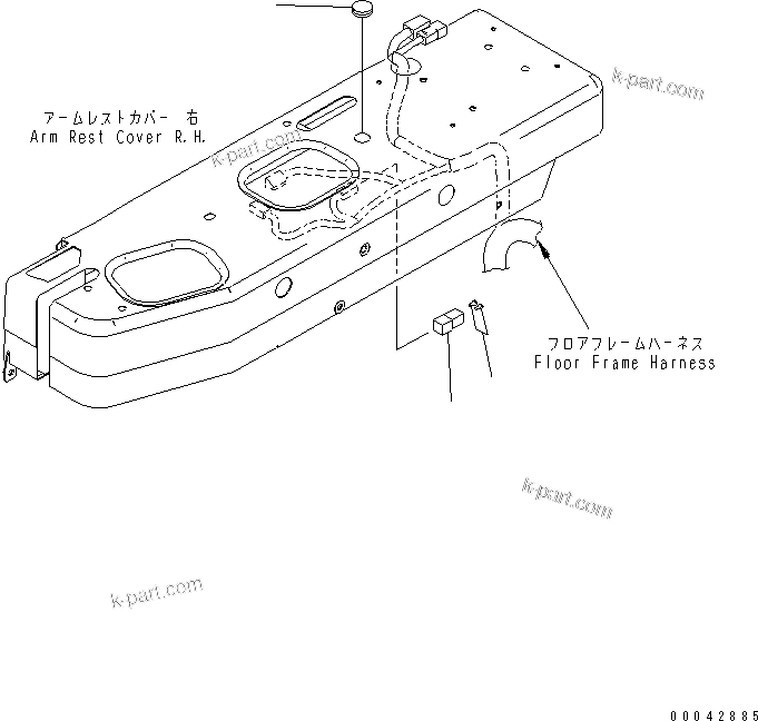 Komatsu parts book diagram for D155AX-6 S/N 80001-81027 (ecot3): FLOOR FRAME (WITHOUT PIN PULLER SWITCH) (MALTI RIPPER)(#80001-)
