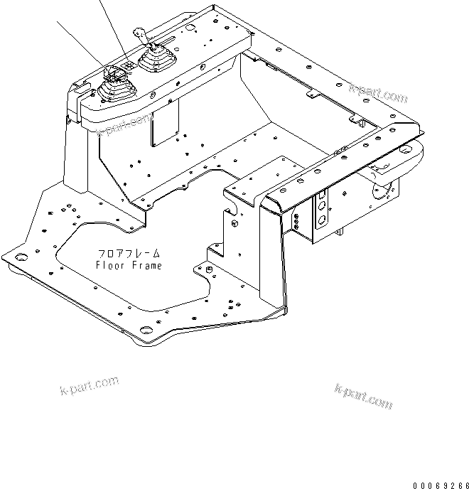 Komatsu parts book diagram for D155AX-6 S/N 80001-81027 (ecot3): FLOOR FRAME (DECAL) (FOR ANGLE DOZER) (MULTI RIPPER)(#80001-)