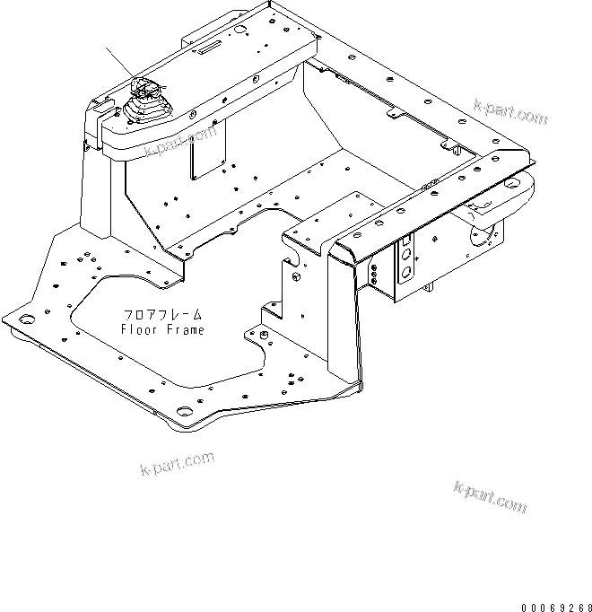 Komatsu parts book diagram for D155AX-6 S/N 80001-81027 (ecot3): FLOOR FRAME (DECAL) (FOR ANGLE DOZER)(#80001-)