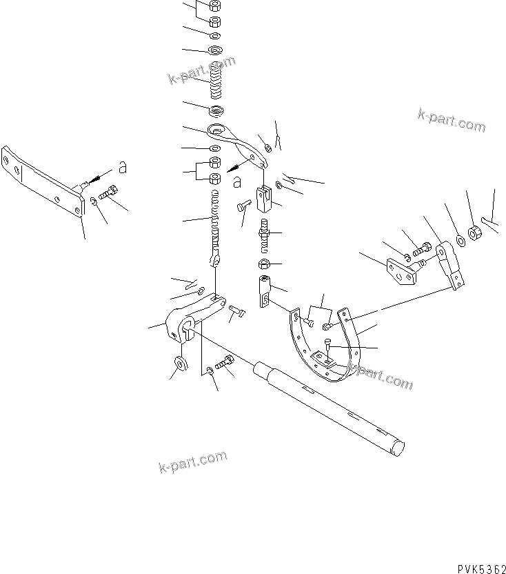 Komatsu parts book diagram for D20PLL-8 S/N 63001-UP: INERTIA BRAKE