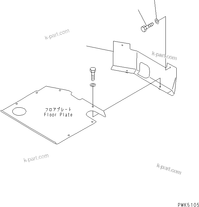 Komatsu parts book diagram for D21A-7T S/N 78604-UP (Trimming Dozer (m/c)): SEAT FRONT COVER (WITH OIL DAMPER)(#78604-80265)