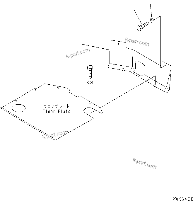 Komatsu parts book diagram for D21A-7T S/N 78604-UP (Trimming Dozer (m/c)): SEAT FRONT COVER (WITH OIL DAMPER)(#80266-)