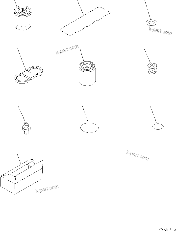 Komatsu parts book diagram for D21A-7T S/N 78604-UP (Trimming Dozer (m/c)): SPARE PARTS