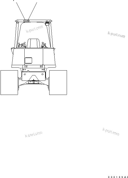 Komatsu parts book diagram for D31EX-21A-M S/N 50501-UP: ROPS PLATES (JAPANESE)