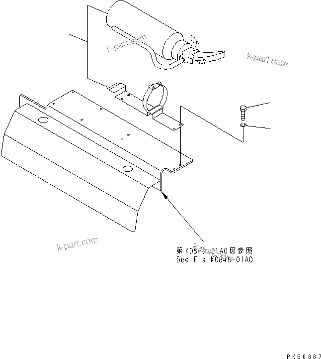 Komatsu parts book diagram for D375A-3 S/N 17001-UP (6 Track Roller): EXTINGUISHER