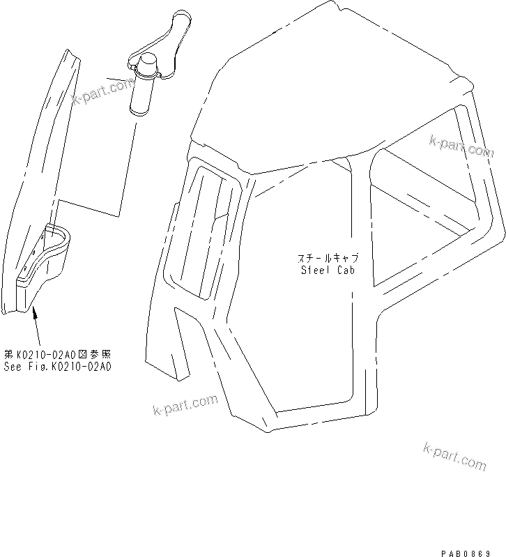 Komatsu parts book diagram for D375A-3 S/N 17001-UP (6 Track Roller): THERMOS BOTTLE