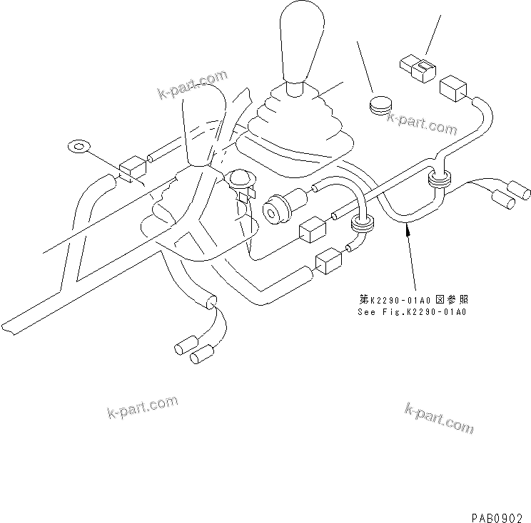 Komatsu parts book diagram for D375A-3 S/N 17001-UP (6 Track Roller): CONNECTOR AND CAP (WITHOUT PIN PULLER)