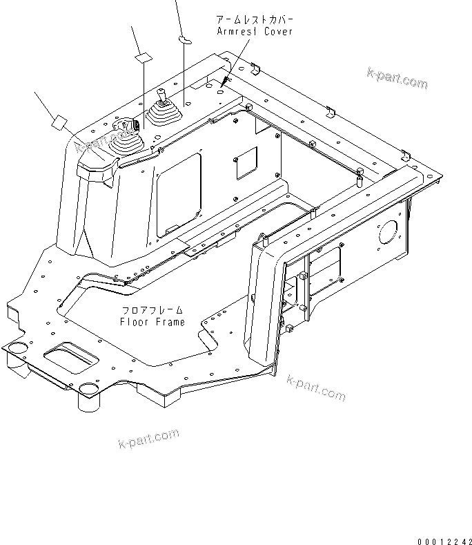 Komatsu parts book diagram for D475A-5 S/N 20001-UP (For Alaska Extreme Cold Terrain Spec.): DECAL (FOR DUAL TILT DOZER)