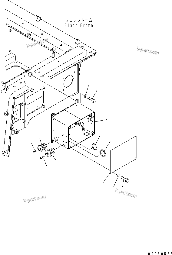 Komatsu parts book diagram for D475A-5 S/N 20001-UP (For Alaska Extreme Cold Terrain Spec.): VHMS CONTROLLER BOX (WITHOUT VHMS)