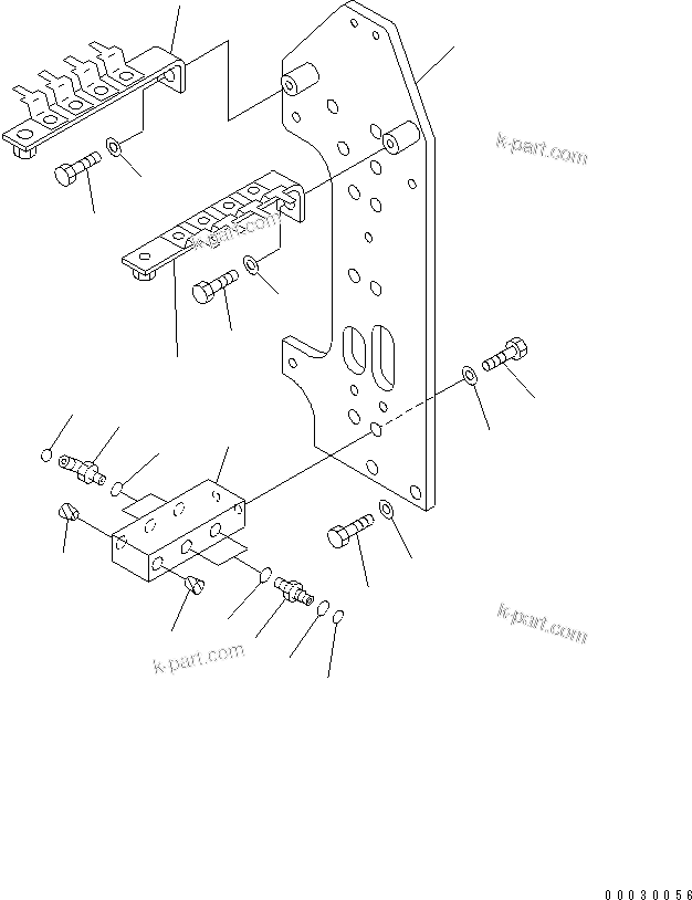 Komatsu parts book diagram for D475A-5 S/N 20001-UP (For Alaska Extreme Cold Terrain Spec.): PPC BLOCK (FOR DUAL TILT DOZER) (3/3)(#20018-)