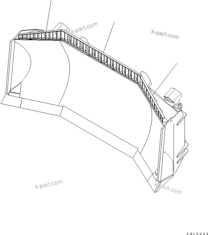 Komatsu parts book diagram for D475A-5 S/N 20001-UP (For Alaska Extreme Cold Terrain Spec.): SPIL GUARD (FOR HEAVY DUTY FULL-U)