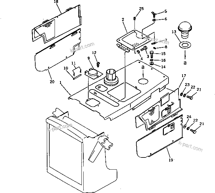 Komatsu parts book diagram for D53A-17 S/N 80001-UP: RECOIL SPRING (FOR REINFORCER)