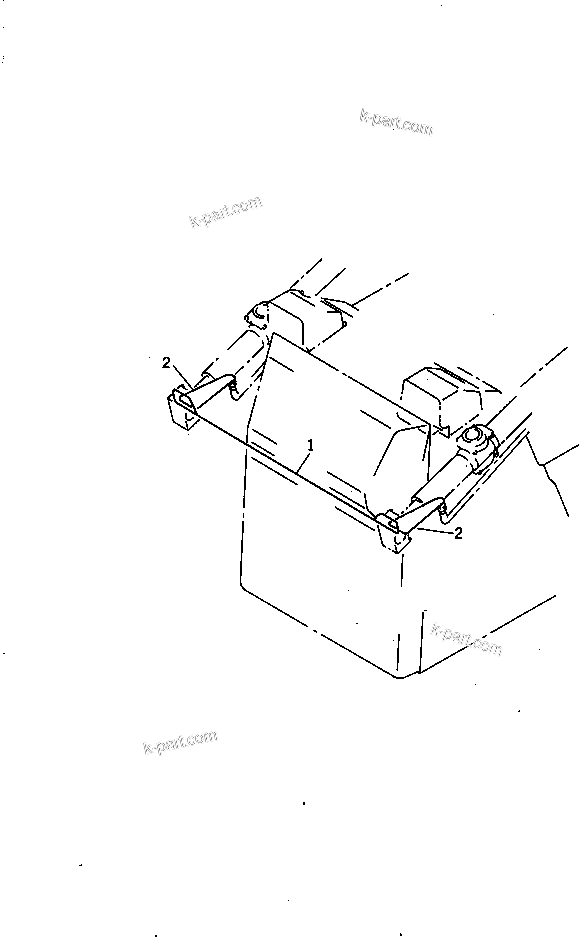 Komatsu parts book diagram for D65EX-15 S/N 67001-UP (Trimming Dozer, For ‚bhina): DOZER LOCK