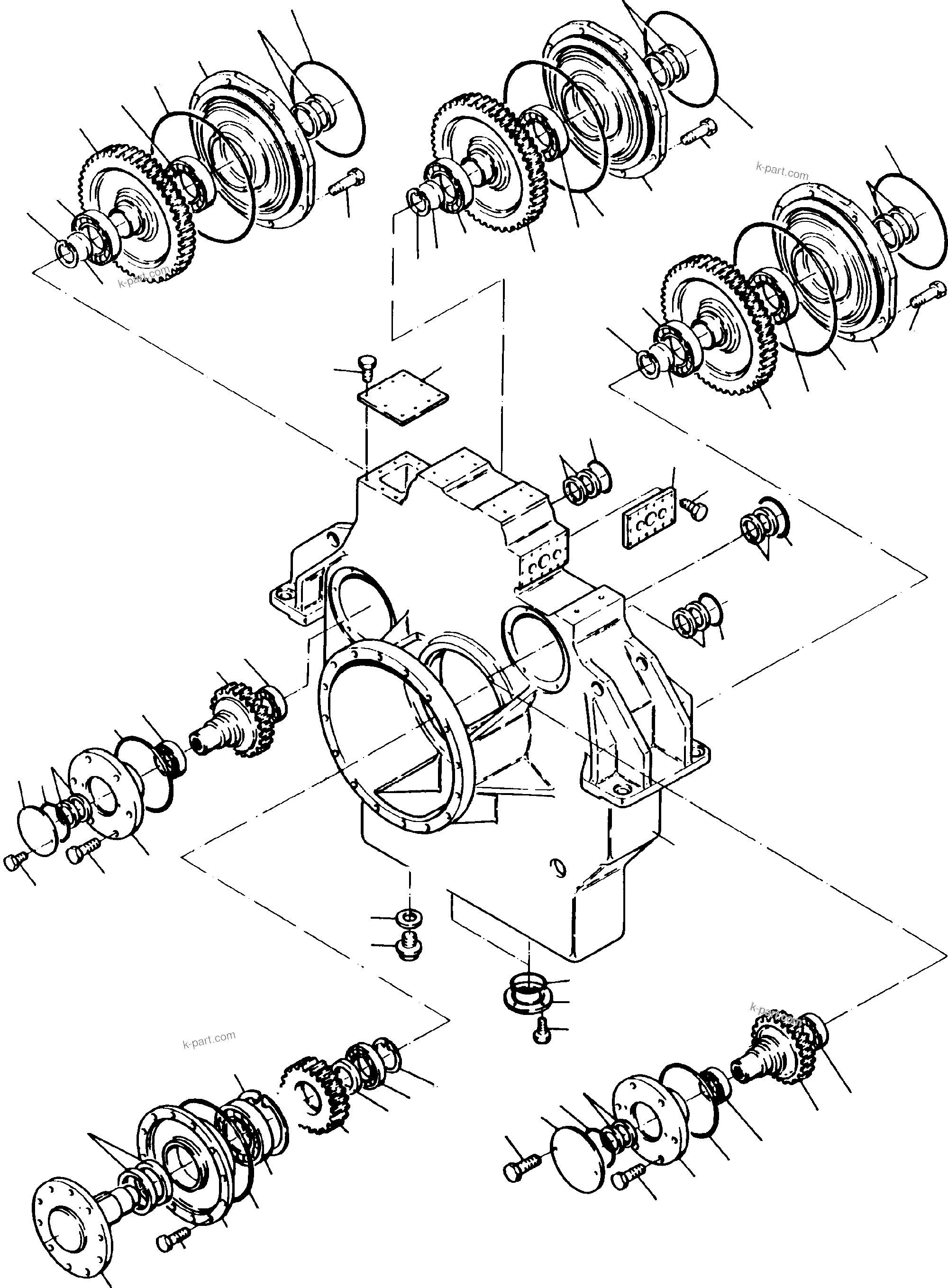 Komatsu parts book diagram for PC3000-1 S/N 06197: PUMP DISTRIBUTOR GEAR