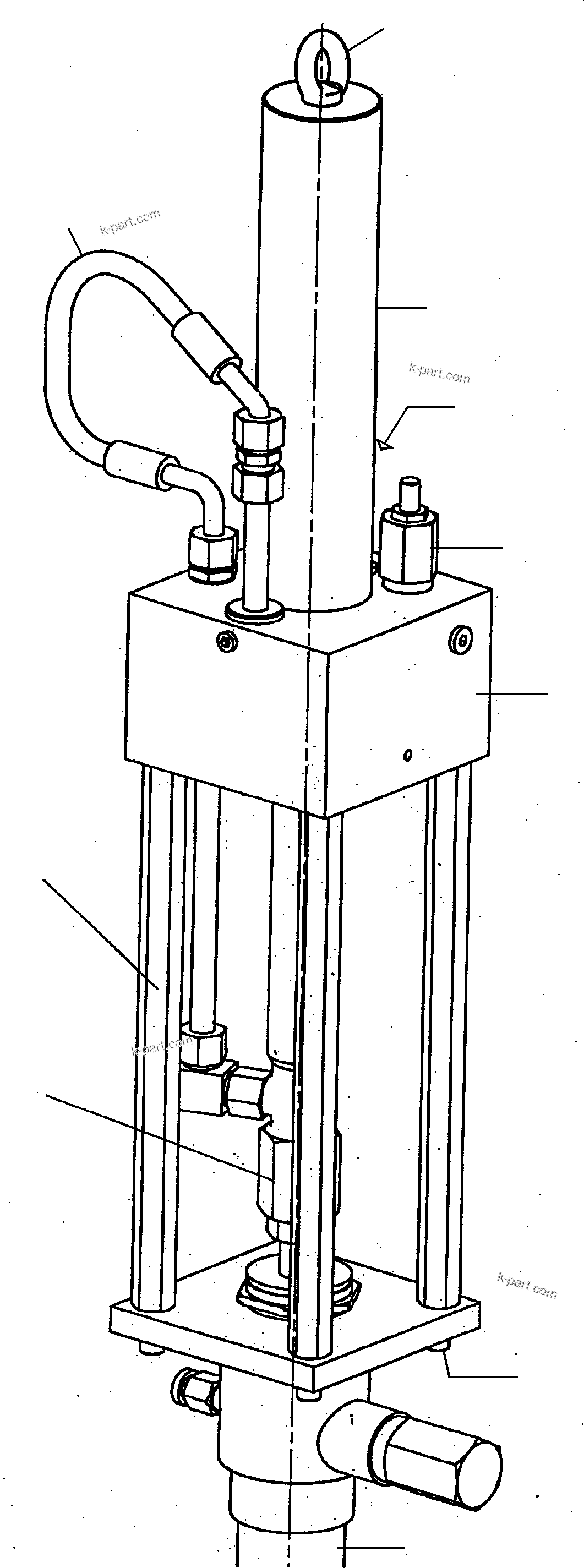 Komatsu parts book diagram for PC3000-1 S/N 06211: LUBE PUMP