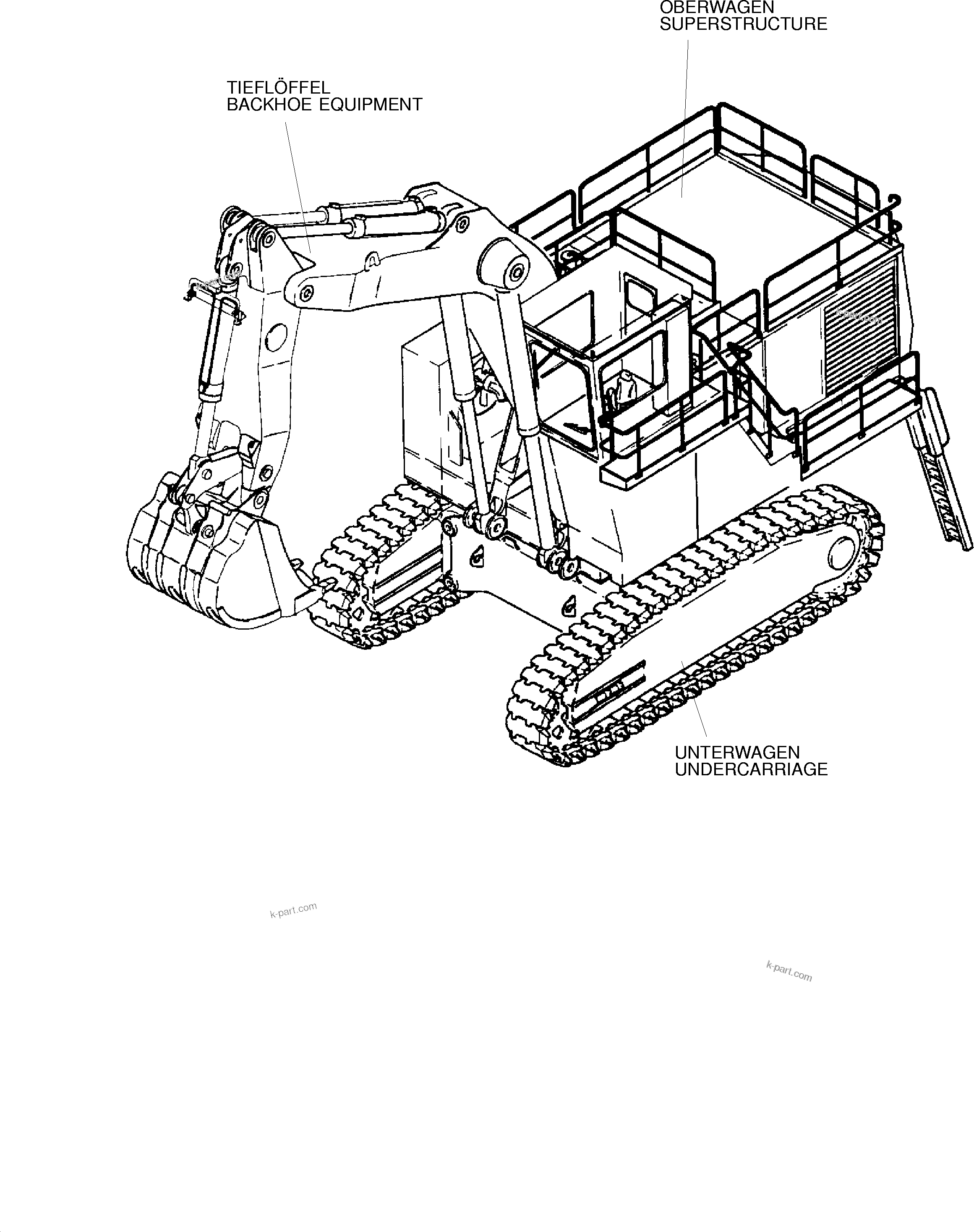 Komatsu parts book diagram for PC3000-6 S/N 06217: 